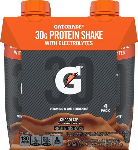 imageGatorade Super Shake Vanilla 30g Protein 1116 Fl oz Carton Pack of 4Chocolate