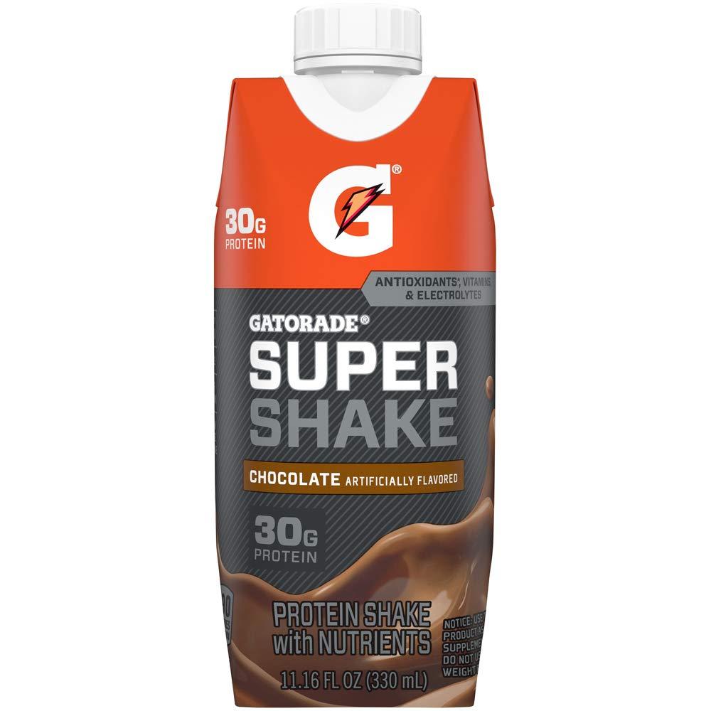imageGatorade Super Shake Vanilla 30g Protein 1116 Fl oz Carton Pack of 4Chocolate