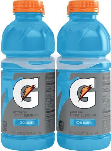 imageGatorade Thirst Quencher Sports Drink Cool Blue 20oz Bottles 4 Pack Electrolytes for RehydrationCool Blue