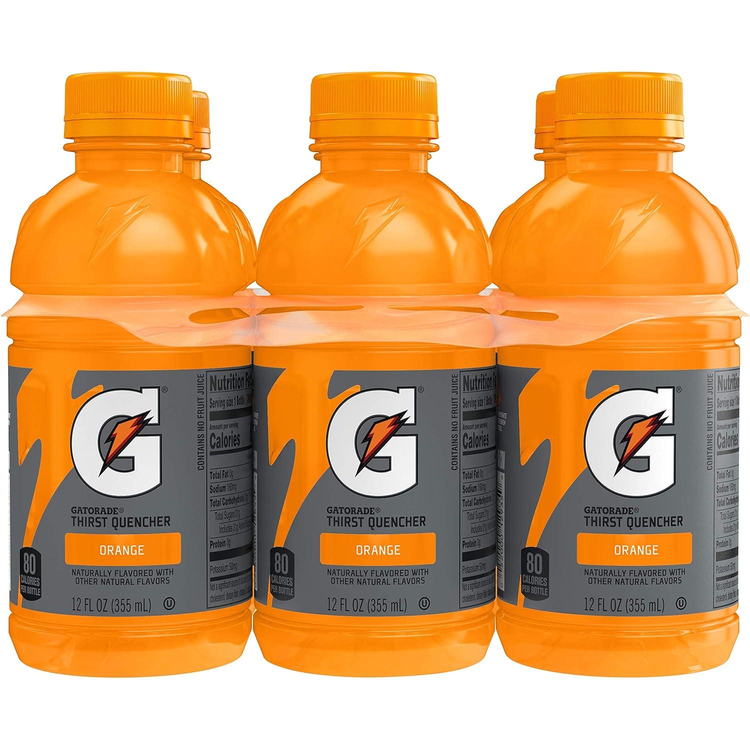 imageGatorade Thirst Quencher Sports Drink Cool Blue 20oz Bottles 4 Pack Electrolytes for RehydrationOrange