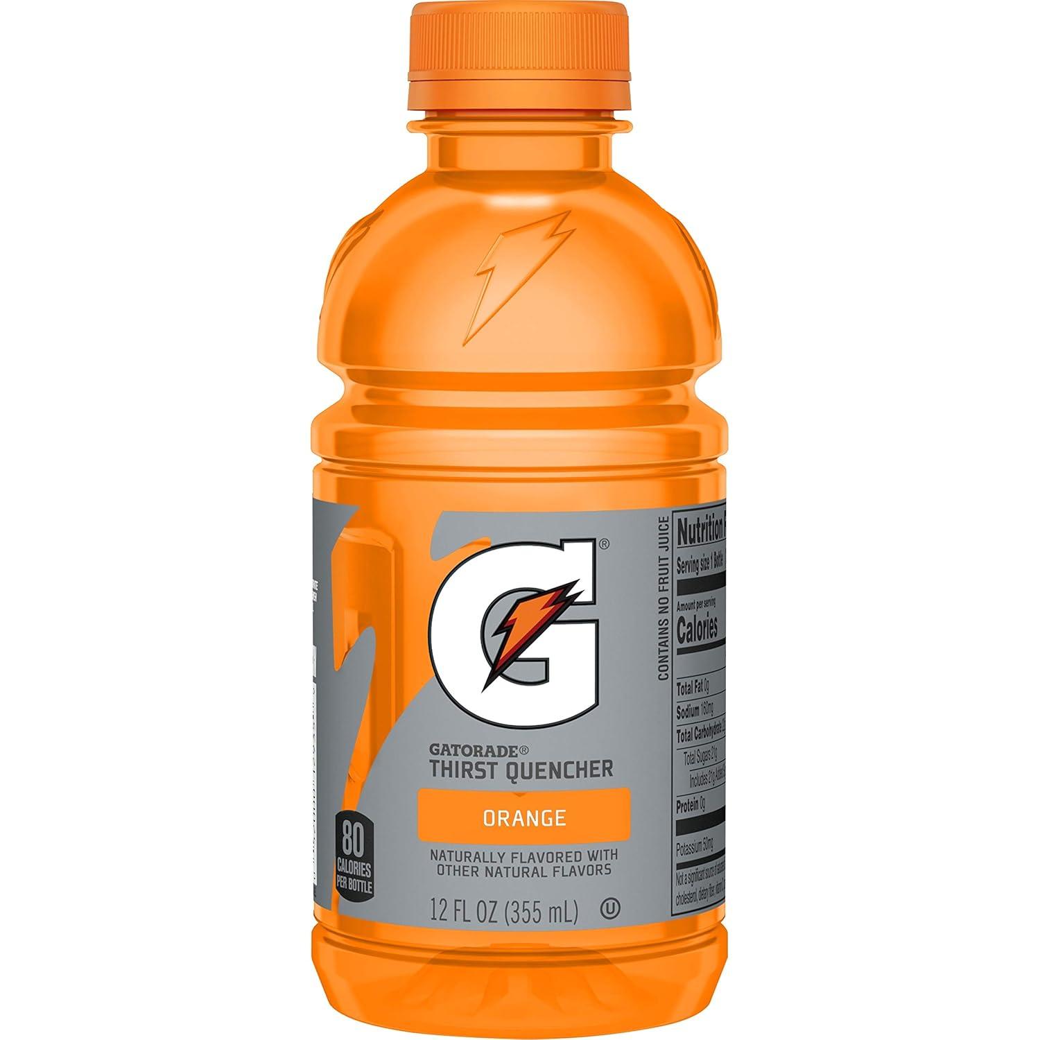 imageGatorade Thirst Quencher Sports Drink Cool Blue 20oz Bottles 4 Pack Electrolytes for RehydrationOrange