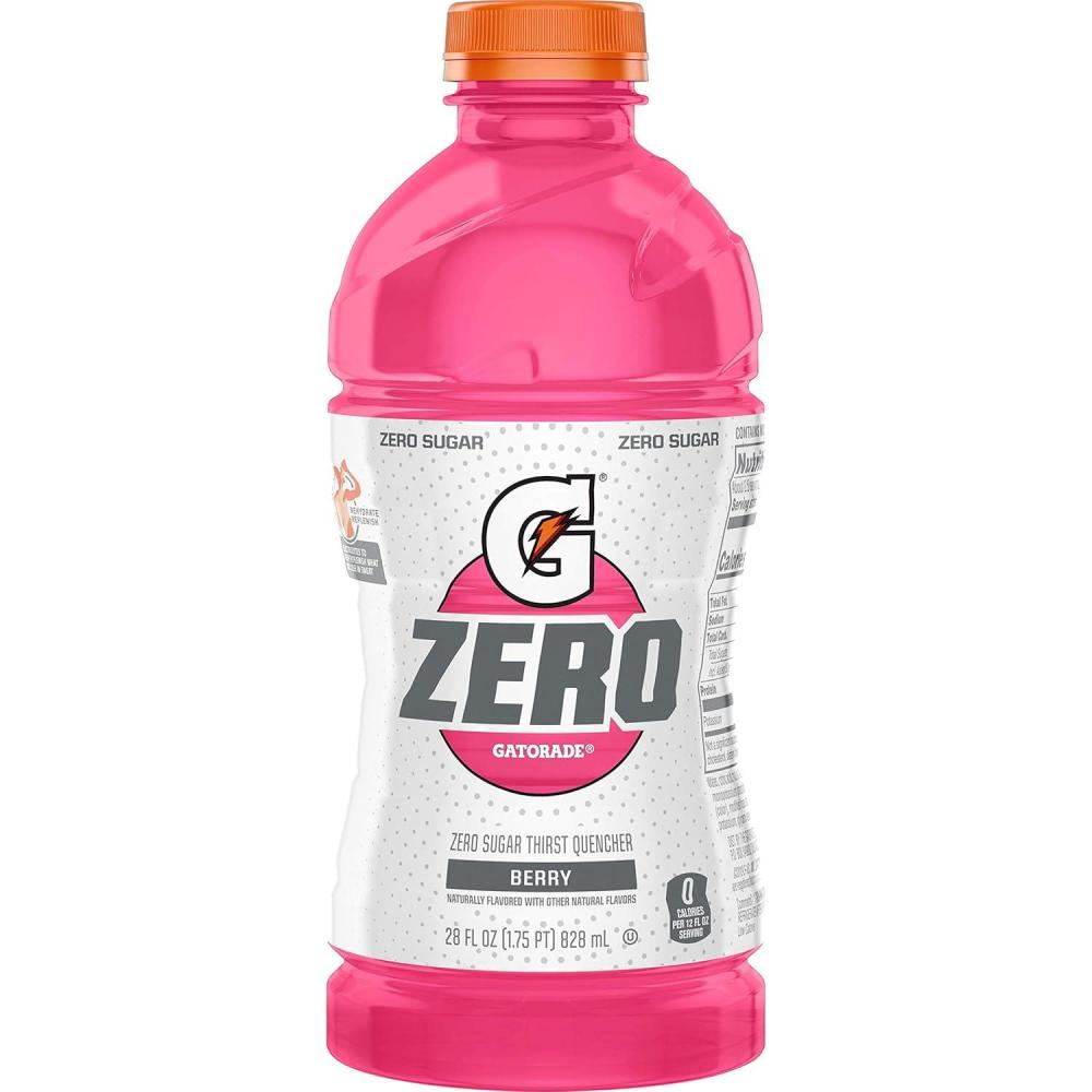 imageGatorade G Zero Berry Thirst Quencher 28 Fl Oz Bottle