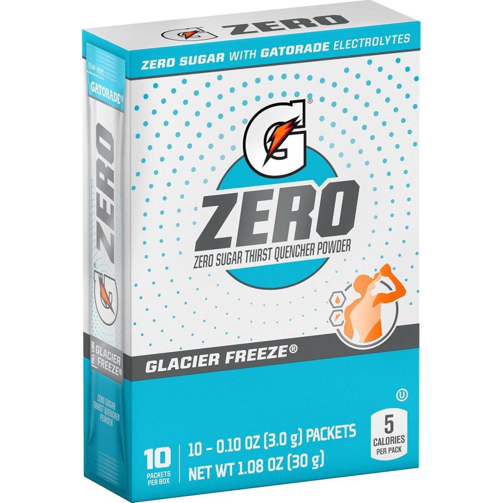 imageGatorade G Zero Powder Packets Glacier Cherry 108oz 10ctGlacier Freeze