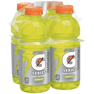 Gatorade Sports Drink, Lemon Lime, 20oz 4pk Bottles