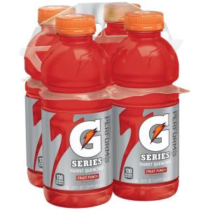 Gatorade Thirst Quencher Sports Drink, Fruit Punch, 20oz Bottles, 4 Pack, Electrolytes for Rehydration