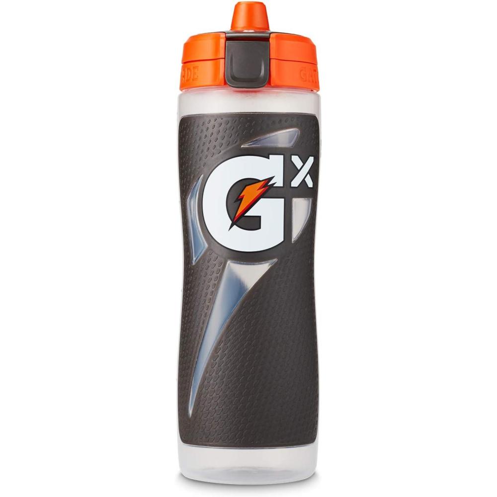 imageGatorade Gx Hydration System NonSlip Gx Squeeze Bottles Neon Yellow Plastic 30 OzGray