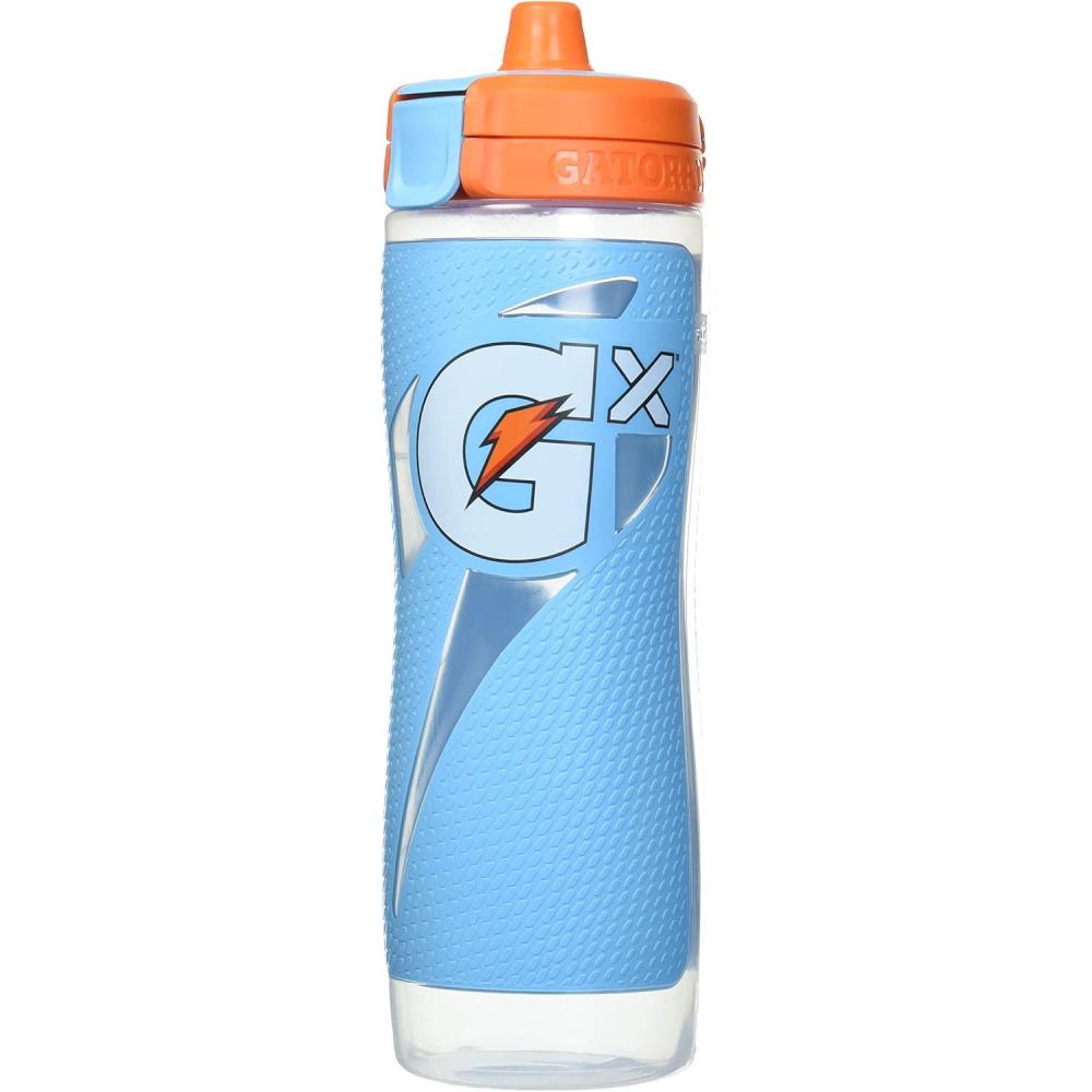 imageGatorade Gx Hydration System NonSlip Gx Squeeze Bottles Neon Yellow Plastic 30 OzNeon Blue