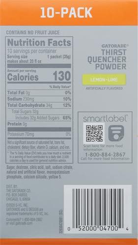 image:imageG Powder 10ct Lemon LimeLemon