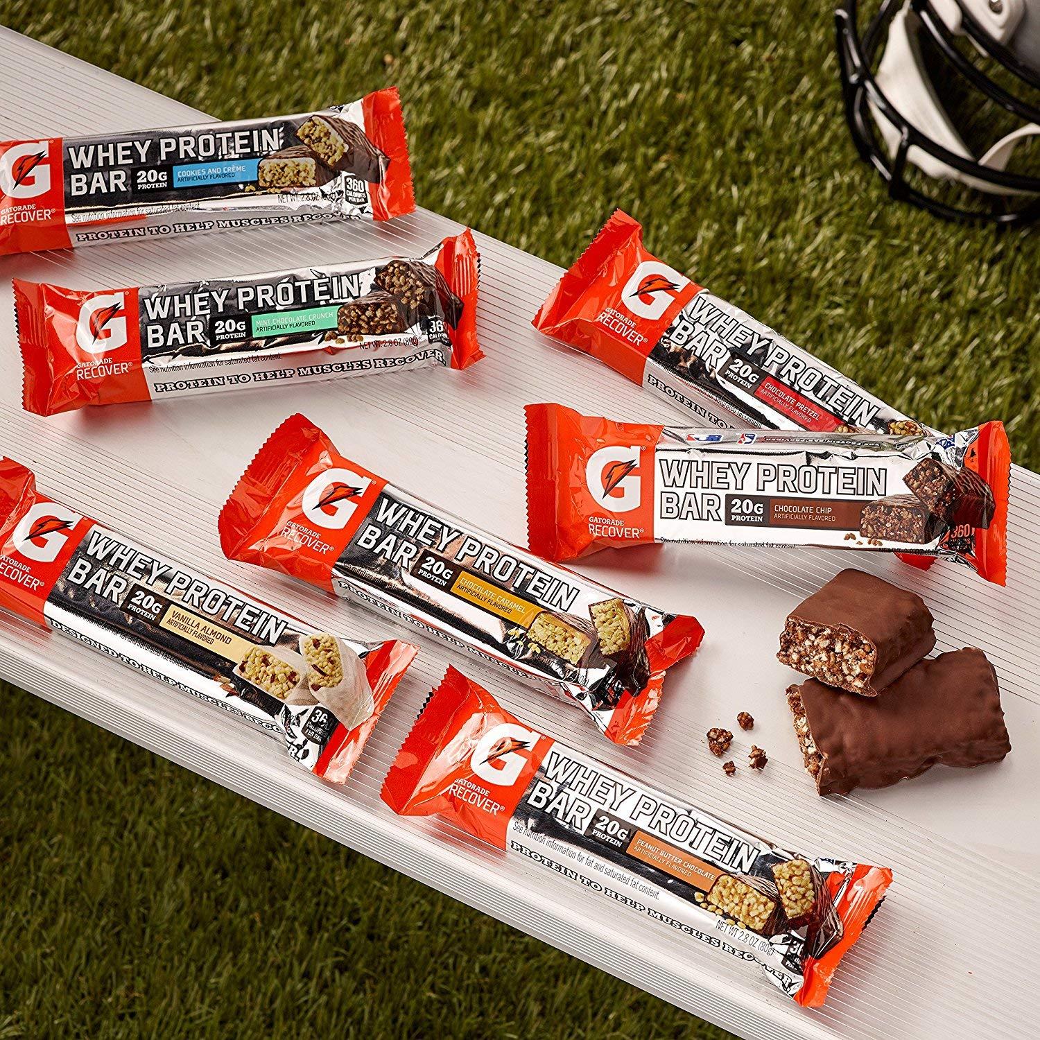 image:imageGatorade Whey Protein Bars Peanut Butter Chocolate 28 Oz 6 CtPeanut Butter Chocolate