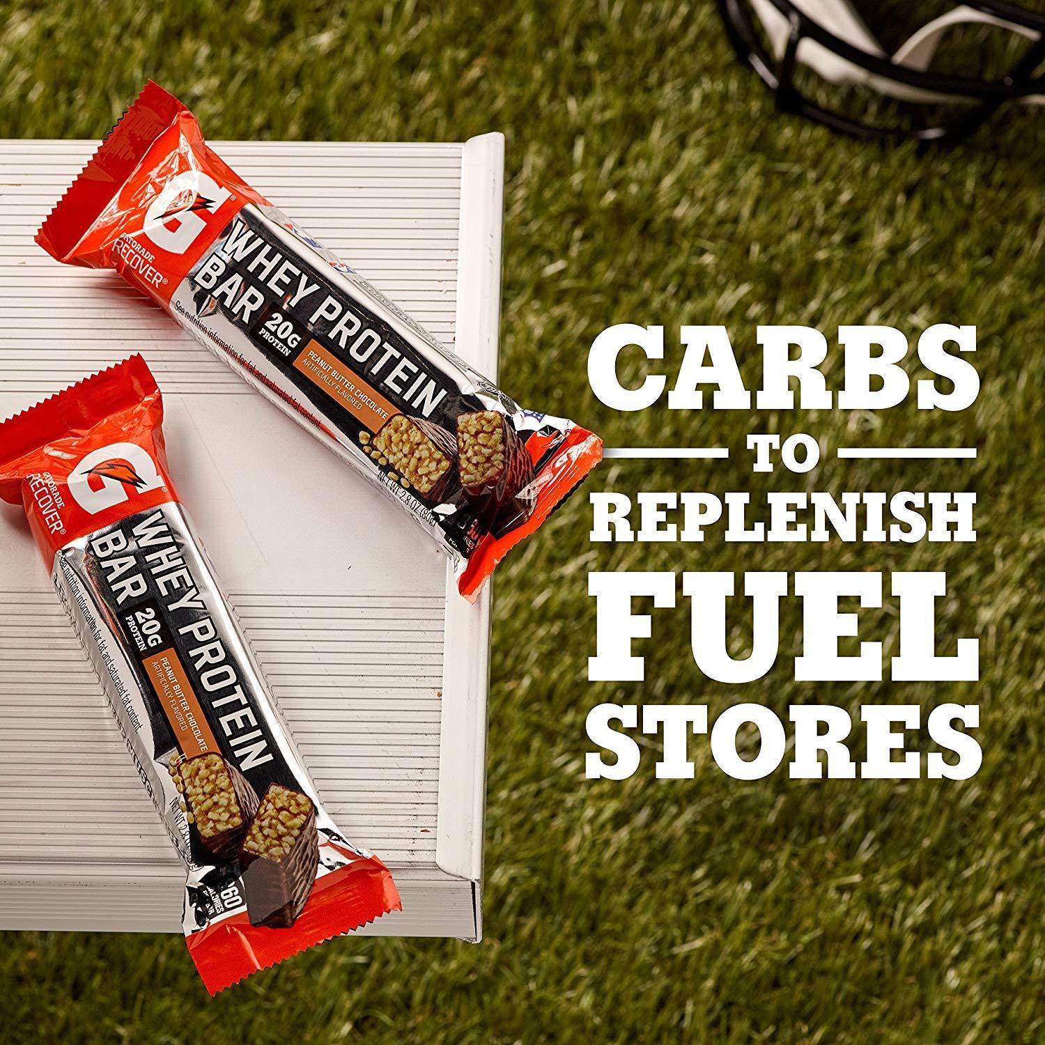 image:imageGatorade Whey Protein Bars Peanut Butter Chocolate 28 Oz 6 CtPeanut Butter Chocolate