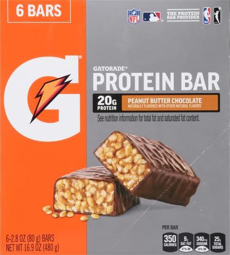 image:imageGatorade Whey Protein Bars Peanut Butter Chocolate 28 Oz 6 CtPeanut Butter Chocolate