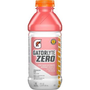 Gatorlyte Zero Strawberry Kiwi, 20 Fl Oz Bottle (Pack of 12)