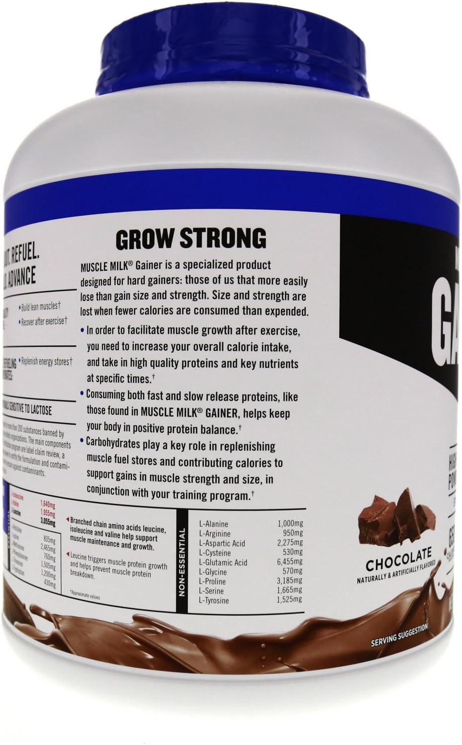 image:imageMuscle Milk Gainer Protein Powder Vanilla Creme 32g Protein 5 PoundPowder