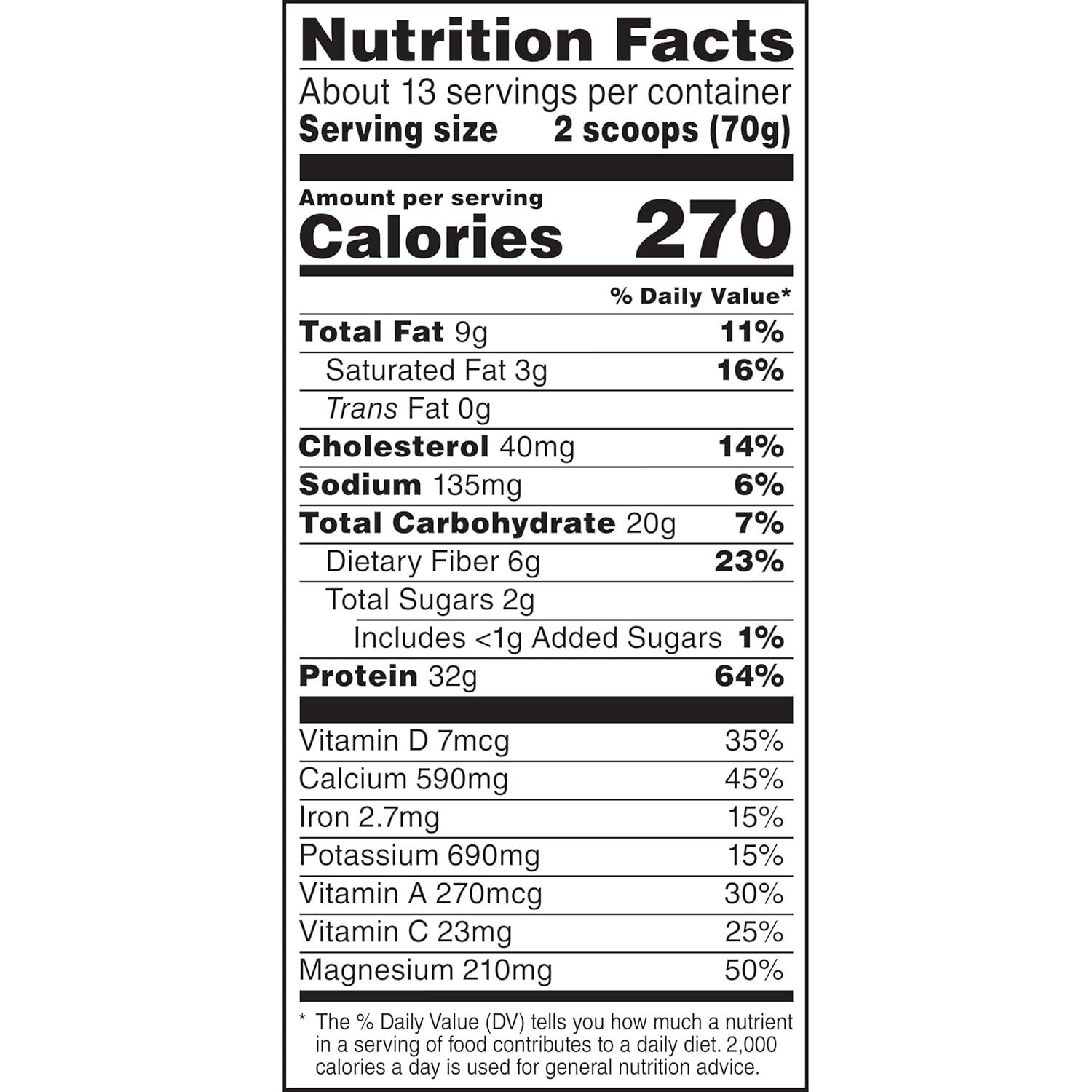 image:imageMuscle Milk Genuine Protein Powder Chocolate 193 Pounds 13 Servings 32g Protein 2g Sugar Calcium Vitamins A C amp D NSF Certified for Sport Energizing Snack Packaging May VaryChocolate
