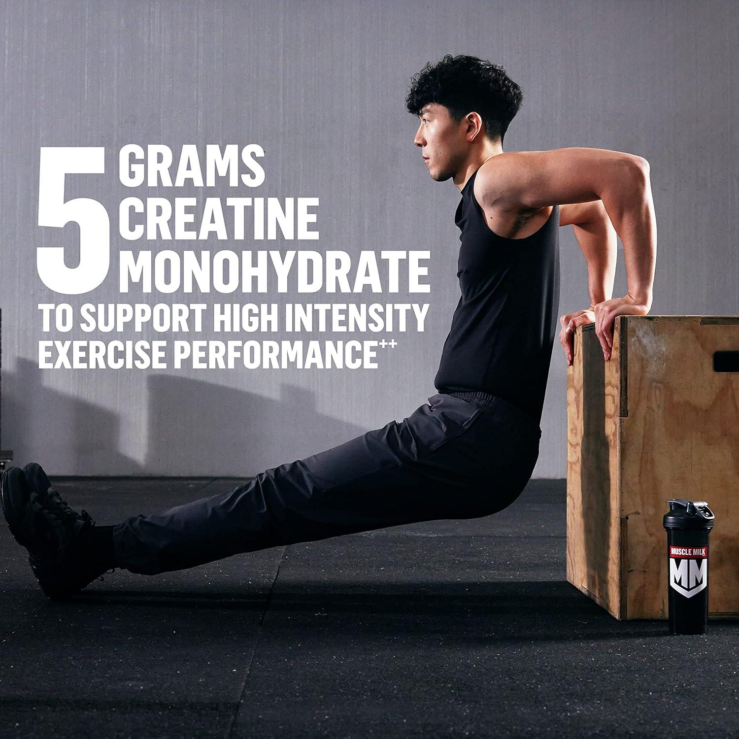 image:imageMuscle Milk Pro Series Creatine Powder Supplement Unflavored 11 Pound 100 Servings 5g Creatine Monohydrate NSF Certified for Sport Packaging May Vary