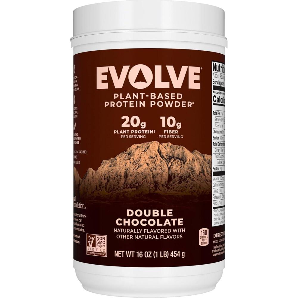 image:imageEvolve Protein Powder Ideal Vanilla 20g Protein 1 PoundChocolate