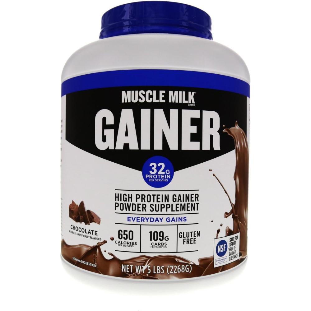 image:imageMuscle Milk Gainer Protein Powder Vanilla Creme 32g Protein 5 PoundPowder