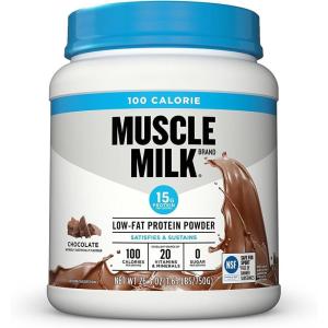 Muscle Milk ZERO, 100 Calorie Protein Powder, Chocolate, 15g Protein, 1.65 Pound, 25 Servings(Chocolate)