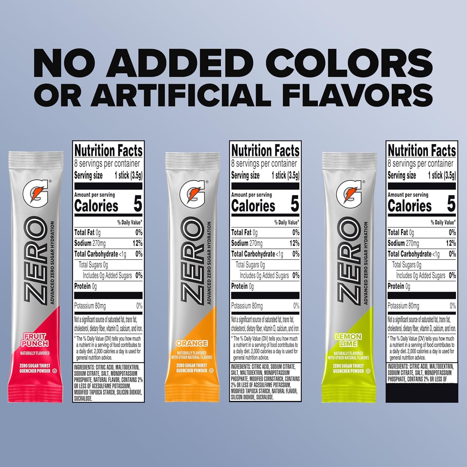 image:imageGatorade G Zero Powder Packets Frost Variety Pack Pack of 32Classic Variety